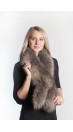 Crystal fox fur scarf